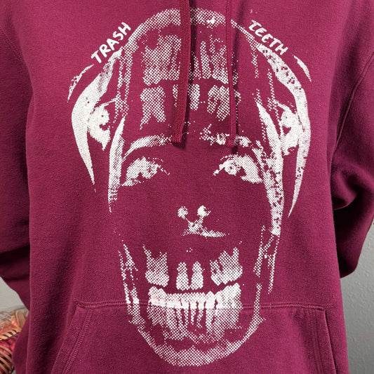 Mandie Attacks! large maroon hoodie