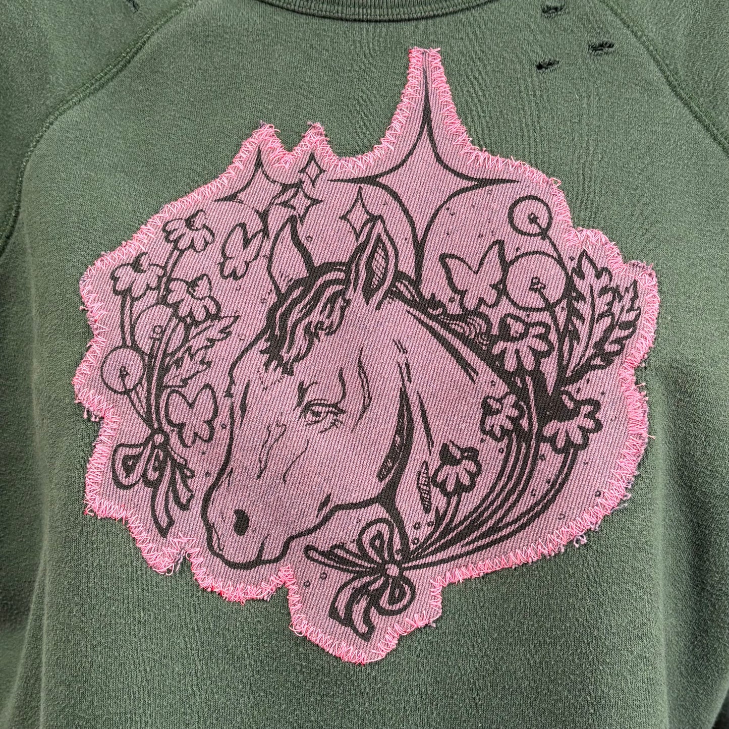 Baby Gurl xs cropped crew neck.