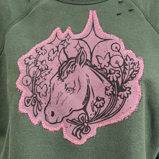 Baby Gurl xs cropped crew neck.